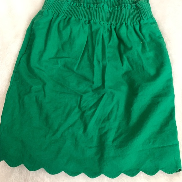 Jcrew womens green skirt - Picture 2 of 4